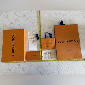 Louis Vuitton orange box, bags and gifting items